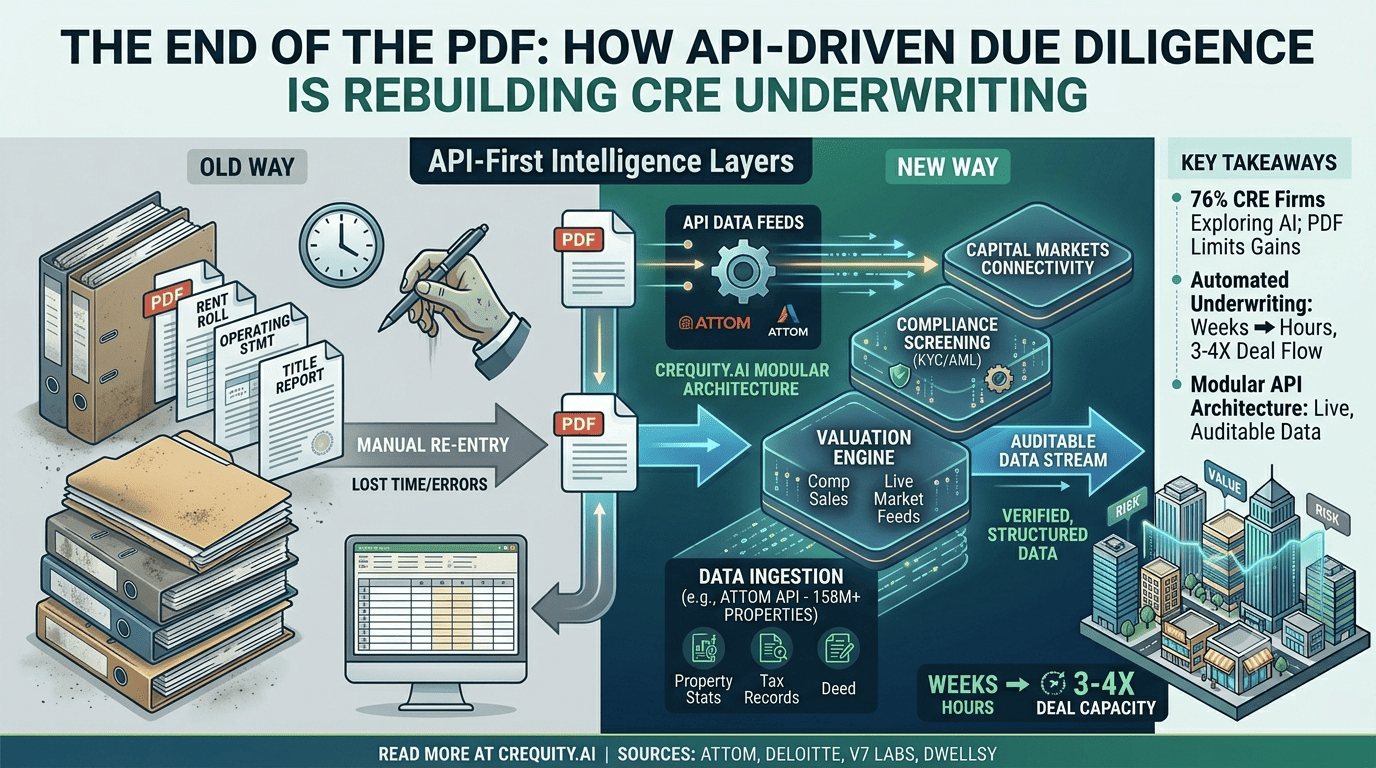 The End of the PDF: How API-Driven Due Diligence Is Rebuilding CRE Underwriting