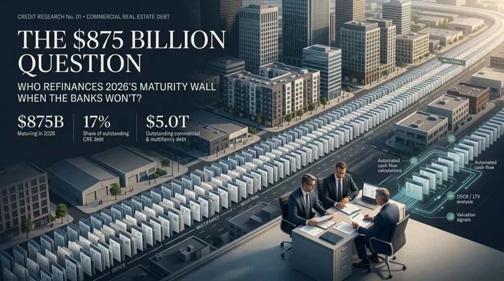 2026 CRE Maturity Wall: Who Will Refinance $875 Billion? 6 2026 commercial real estate maturity wall and $875 billion in maturing CRE debt