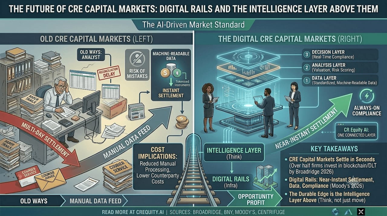 The Future of CRE Capital Markets: Digital Rails and the Intelligence Layer Above Them