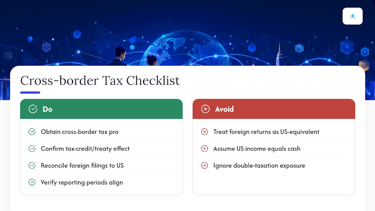 Tax Implications for Income Reported Across Multiple Countries — overview diagram