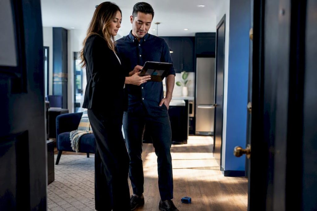 Investor and lender reviewing property valuation
