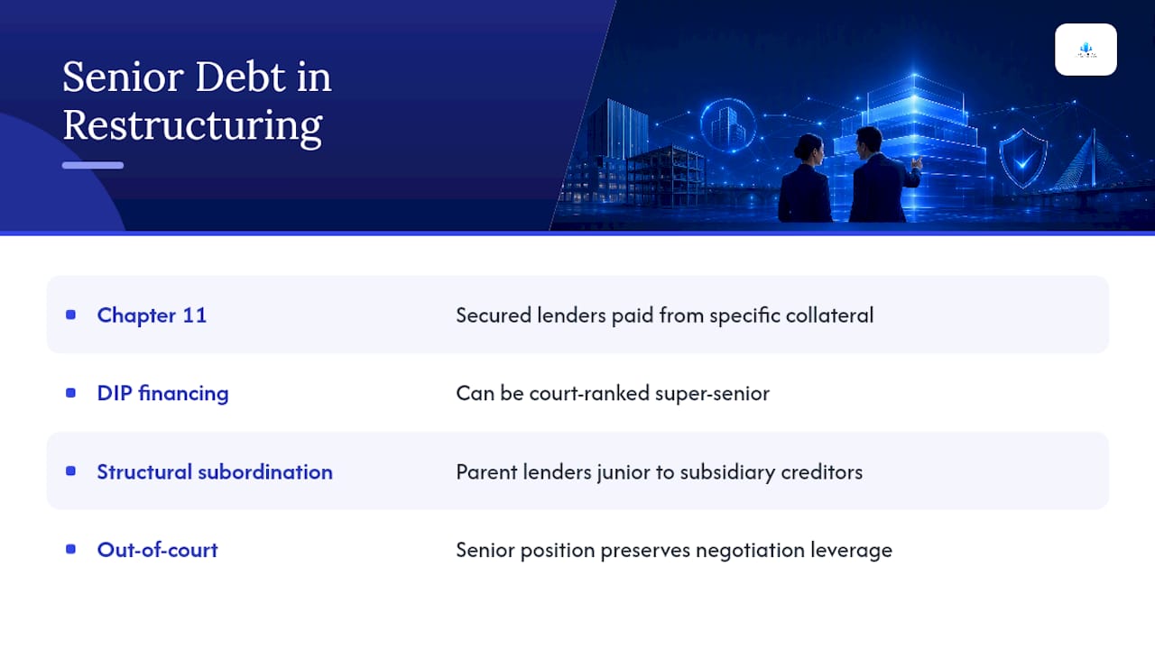 Senior Debt's Role in Bankruptcy and Restructuring — overview diagram