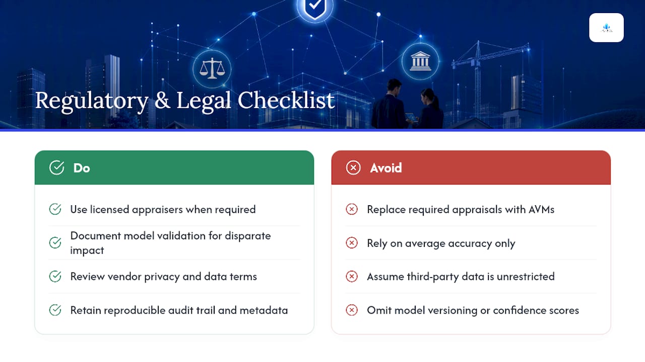 Regulatory and Legal Considerations for AI Valuation — overview diagram