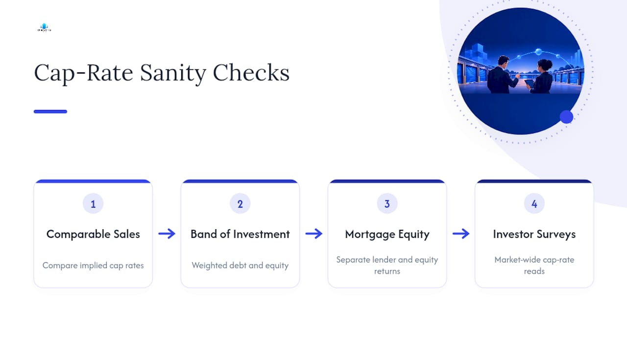 Four methods for checking a quoted cap rate