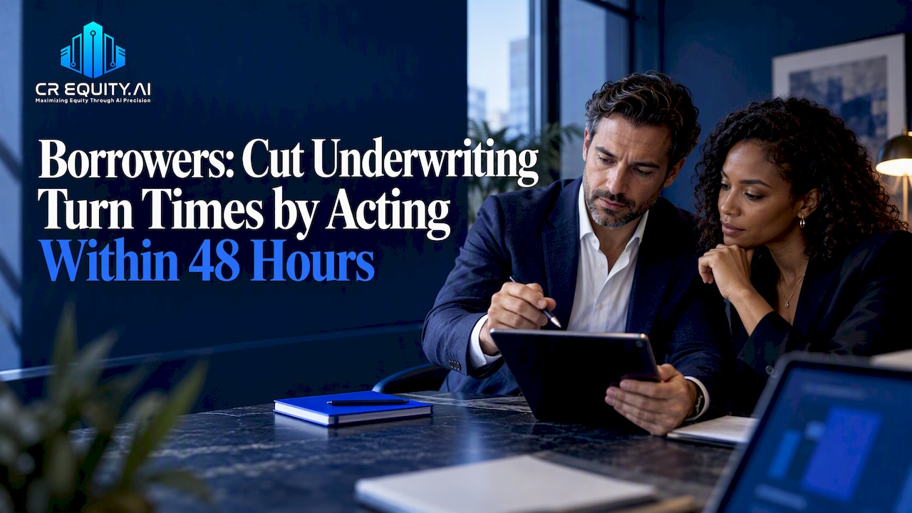 Professionals reviewing a property underwriting decision