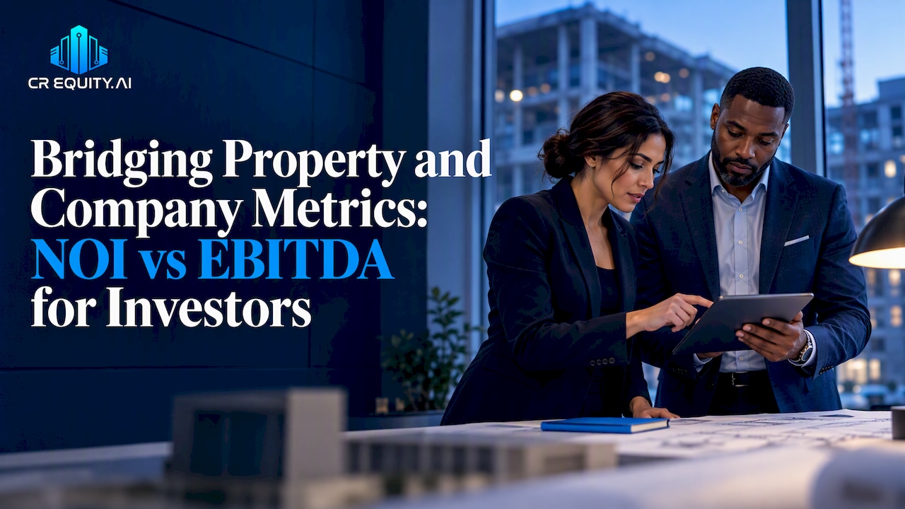 Investors comparing property and company performance metrics