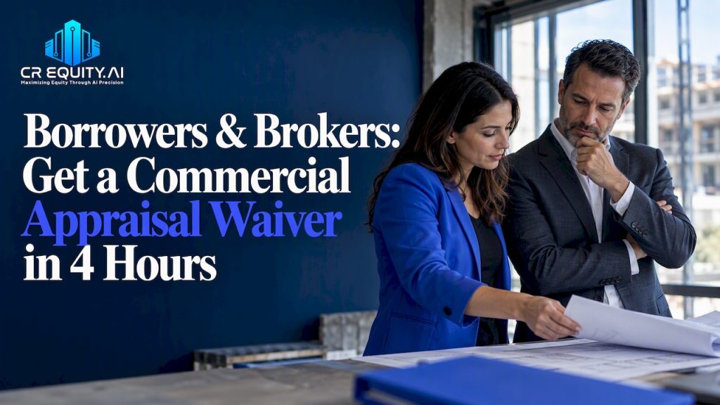 Lender and broker discussing appraisal waiver