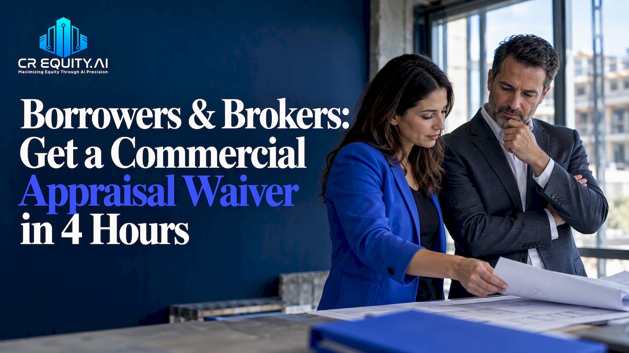 Lender and broker discussing appraisal waiver