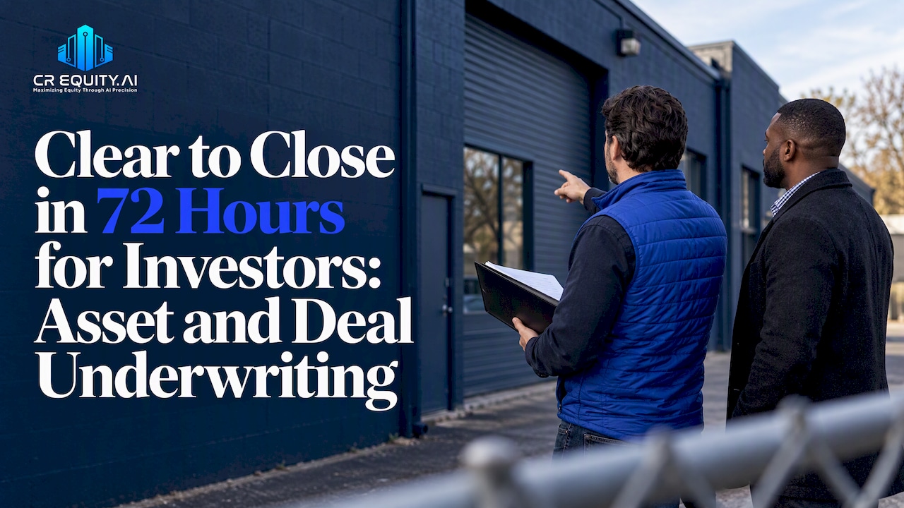Investor and lender reviewing commercial property