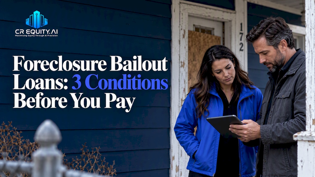 Borrower and advisor review foreclosure payoff