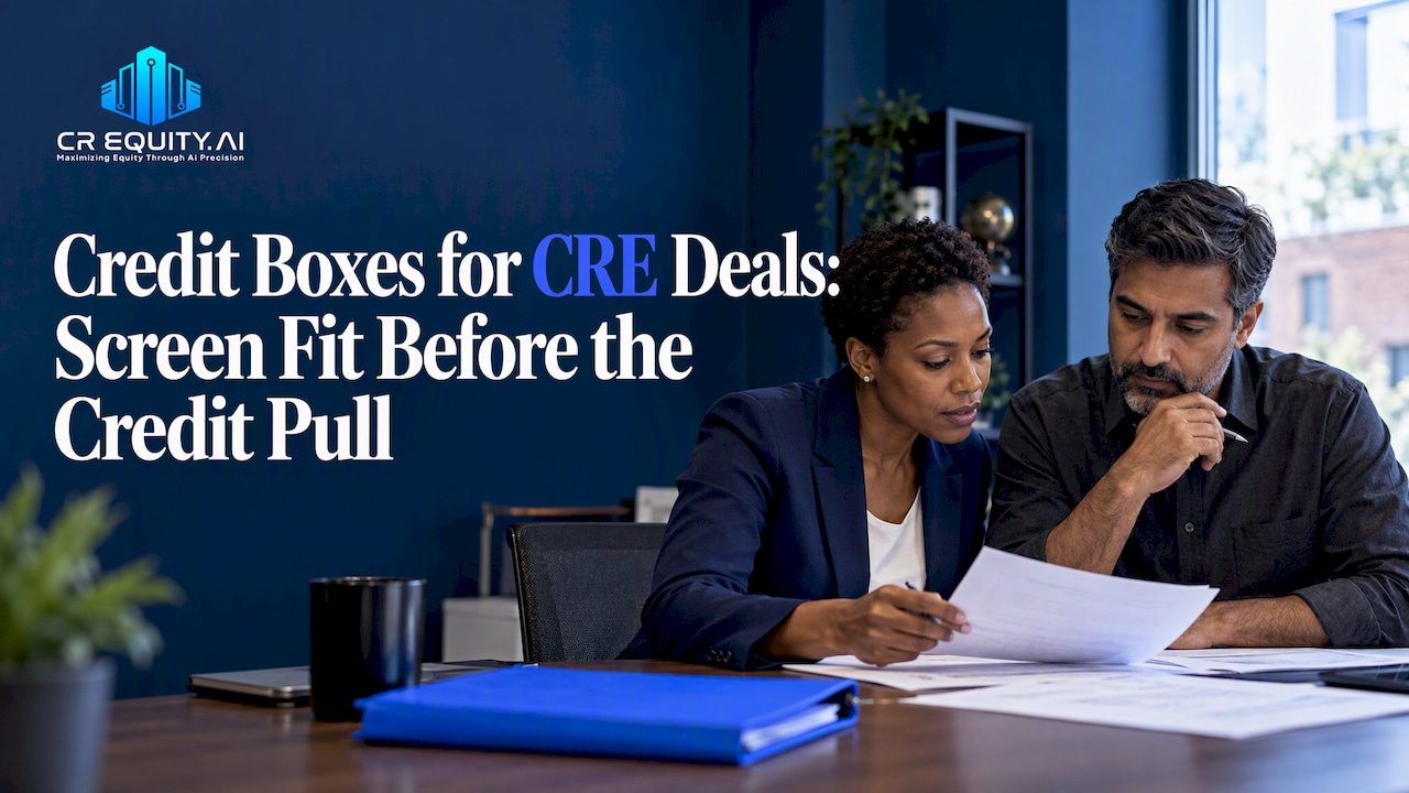 Investor and lender compare CRE loan eligibility