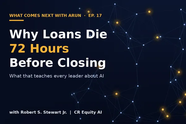 Robert S. Stewart Jr., founder and CEO of CR Equity AI, discussing AI underwriting in mortgage lending